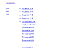 Tablet Screenshot of booksandarchitecture.org